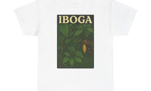 IBOGA Unisex Heavy Cotton Tee – Nature-Inspired Graphic